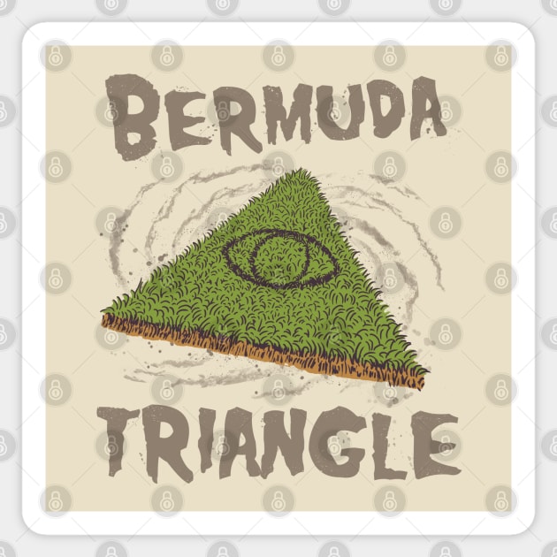 Bermuda Triangle Sticker by Vincent Trinidad Art